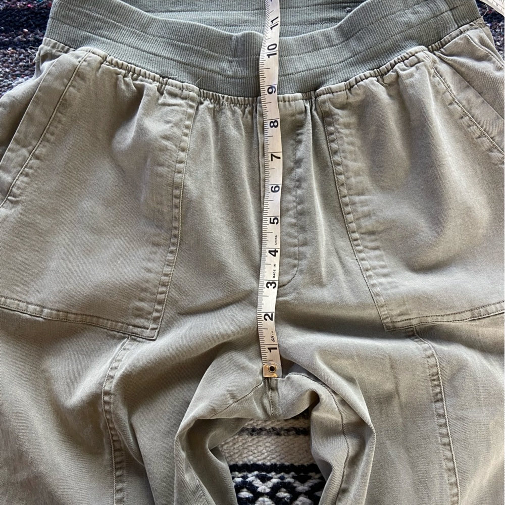 Soft Surroundings Medina Convertible Olive Green Pants Capri Cropped XSmall XS - Picture 5 of 15